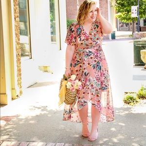 Floral Wrap Dress